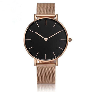 Rose Gold Mesh Watches